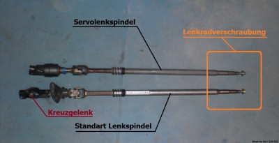 Lenkspindel - mit & ohne Servo.JPG Lenkspindel - mit & ohne Servo.JPG